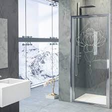 Trust us, you'll want to live in these stunners. Amazon Com Lotus Realm Modern Living Series Etched Decal For Shower Doors Glass Doors And Windows 46 5 Tall X 26 Wide Handmade