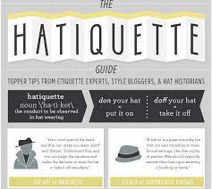 A Bit Of Hat Etiquette Etiquette Hat Fashion Hats
