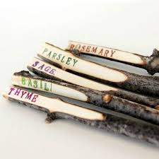 Etiquettes Pour Jardin Jardin Rustique Potager Jardin Aromatique