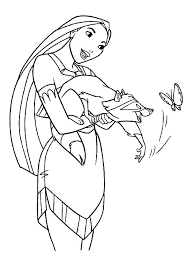 Disney Coloring Page Pocahontas And Meeko Disney Prinzessin Malvorlagen Malvorlage Prinzessin Malvorlagen