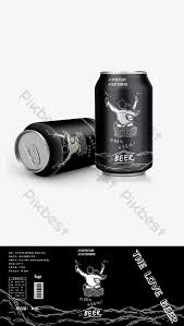 Latas De Embalagem De Cerveja Preto E Branco Ilustração Estilo Casal  Bebendo Cerveja | PSD baixar grátis - Pikbest
