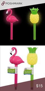 3 Flamingo Or Pineapple Solar Lights Solar Lights Packing Light Solar