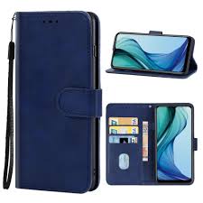 Leather Phone Case For vivo Y30 China(Blue)