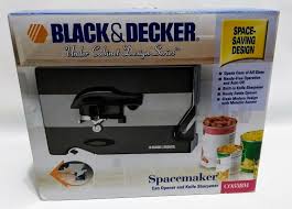 Black And Decker Spacemaker Can Opener How To Use Black Decker C085bm Under Cabinet Spacemaker Can Opener And Knife Sharpener Blackdecker Black Decker Can Opener Under Cabinet