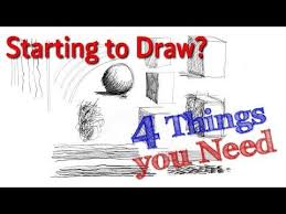 Video Starting To Draw Part 1 Four Things You Need Youtube Paul Priestly Drawing Tutorial Drawing Tutorial Easy Teach Kids To Draw