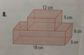 Volume balok 1 = p x l x t = 20 x 7 x 5 = 700 cm³ volume balok 2 = p x l. Hitunglah Volume Gabungan Bangun Ruang Diatas Brainly Co Id