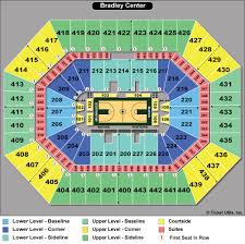 Actual Bradley Center Seat Map View From My Seat Bradley Center