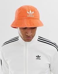 Adidas Adicolor Bucket Hat Black Adidas Originals Bucket Hat In Orange Asos Adidas Adidas Originals Bucket Hat