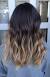 Shoulder Length Dark Brown To Blonde Ombre