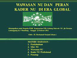 Materi wawasan wiyata mandala 1.12. Ppt Wawasan Nu Dan Peran Kader Nu Di Era Global Powerpoint Presentation Id 6948732