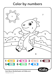 color by numbers animals worksheet 19 kidlo com