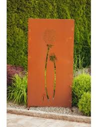 Moderner sichtschutz bild garten … Trennnwand Garten Und Sichtschutzzaun 180 Cm Hoch Aus Metall Rost Kaufen
