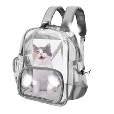 Carry bubble bag breathable transparent puppy cat backpack travel space backpack. Slowton Clear Pet Backpack Transparent Cat Backpack Carrier For Small Dog Kittens Breathable Mesh Window Travel Carrier Bag Weight Up To 10lbs For Puppy Kitty Travel Walking Hiking Camping Buy Online In