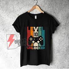 Level 10 unlocked is the perfect video game birthday gift or video game birthday top for boys, men or video gamer parents with kids turning 10 … 10th Birthday Shirt Tenth Birthday Shirt Level 10 Unlocked Shirt Video Game Birthday Shirt Funny Shirt Bricoshoppe Com