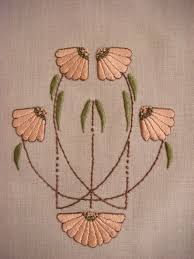 Carrie S Garden Table Runner Embroidery Kit Art Nouveau Etsy Embroidery Kits Embroidery Art Art Nouveau Floral