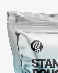 Download Metallic Stand Up Pouch Bag Mockup In Pouch Mockups On Yellow Images Object Mockups PSD Mockup Templates