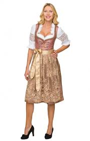 Stockerpoint Midi Dirndl 2pcs Valerie Gold 70 Cm