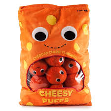 Yummy World Xl Cheesy Puffs Interactive Food Plush Pre Order Food Pillows Yummy World Animal Pillows