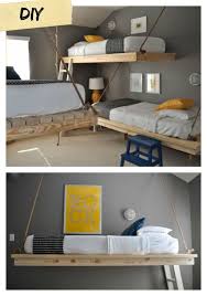 Easiest Hanging Daybed Diy Bunk Bed Hanging Daybed Floating Bed A floating bed can be considered the perfect choice when it comes to contemporary bedrooms.