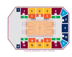 Canton Memorial Civic Center Seating Diagrams