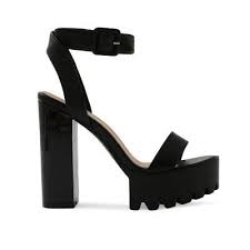 Cherish Cleated Platform Heels In Black Heels Womens Shoes High Heels Womens High Heels