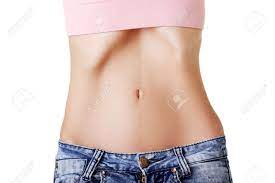 Belly Of Beautiful Young Female With Anorexia Stock Photo, Picture and  Royalty Free Image. Image 17561479.