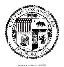The shield is encircled by the legal name of the city (city of los angeles) and its date of founding (1781). City Of Los Angeles Logos