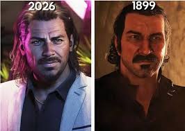 Why do Grand Theft Auto characters look like Red Dead Redemption 2  characters?