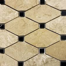 Black And Gold Kitchen Floor Tiles Boliche Mosaic Tile Beige Marfil Marble Black Polished Mosaic Tiles Mosaic Bathroom Tile Marble Bathroom