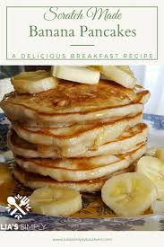 Mix all ingredients together except banana and walnuts in a medium bowl depending on the size of the pancakes, choose a frying pan you want. Banana Pancakes From Scratch Julias Simply Southern