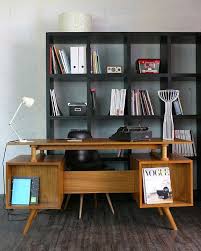 Retro Desk Table With Front Book Storage Retro Desk Home Decor Desk
