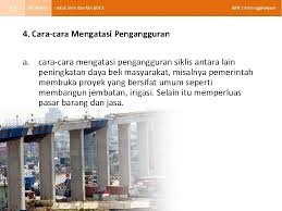 Mengidentifikasi dampak pengangguran terhadap pembangunan ekonomi yang dialami di indonesia. Ekonomi Untuk Smama Kelas Xi Oleh Alam S