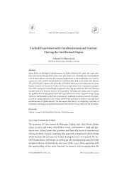Pdf Turkish Experience With Totalitarianism And Fascism Tracing The Intellectual Origins