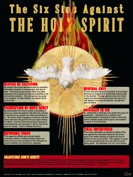 The Six Sins Against The Holy Spirit Explained Poster Holy Spirit Catholic Posters Bible Prayers