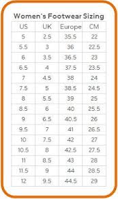 Czech Nike Womens Footwear Size Chart A6e16 Ebfaa