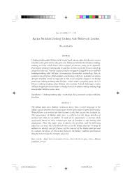 Pdf Kajian Naskhah Undang Undang Adat Melayu Di London Natasha Haz Academia Edu