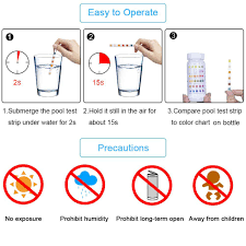 Spa Water Tests Strip Alkaline Acid Without Chlorine Bromine Ph Paper Er Pool Cleaner Intimate Pool Accessories