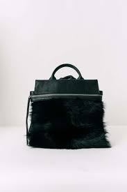Maria Castelli Faux Fur Backpack