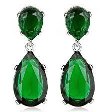 Kenneth Jay Lane Kyle Emerald Earrings Hauteheadquarters Emerald Earrings Emerald Jewelry Emerald Earrings Drop