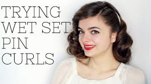 Pin curls are made up of three principal parts: Trying Wet Set Pin Curls The Pin Curl Diaries 1 Youtube