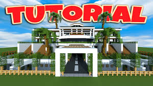 In today's video i'm going to show you tutorial of building a bungalow modern house. Minecraft How To Build A Large Modern House Tutorial Minecraft Modern Mansion 2018 Youtube