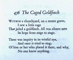 Thomas Hardy The Caged Goldfinch Reference The Complete Poems Editor James Gibson 2001 Thomas Hardy Quotes Writing Words Words