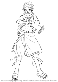 How To Draw Natsu Dragneel From Fairy Tail Drawingtutorials101 Com Fairy Tail Drawing Natsu Drawing Fairy Tail Family