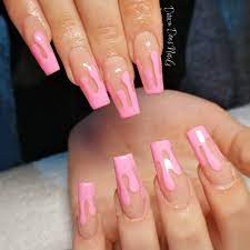 When Gracedavey Comes In Wanting Drip Nails And We Make It Happen Drip Nails Long Acrylic Nails Swag Nails