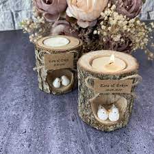 Wedding Favors Candles Rustic Candle Holders Wedding Centre Piece Rustic Wedding Favor Tea Light H Diy Arts And Crafts Rustic Candle Holders Rustic Candles