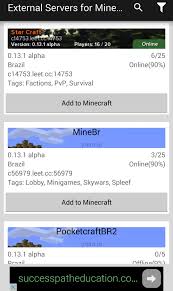 Rank, server, players, uptime, tags . Servers For Minecraft Pe For Android Apk Download