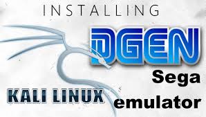 How To Install Dgen Sega Genesis Megadrive Emulator 1 23 With Terminal On Kali Linux Sega Sega Genesis Linux