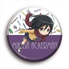 Collection by katherine elizabeth • last updated 8 days ago. Kobutsuya Attack On Titan Junior High Big Size Can Badge 02 Mikasa Anime Toy Hobbysearch Anime Goods Store