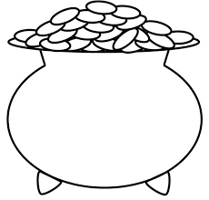 Large pot with gold coins. A Kids Drawing Of Pot Of Gold Coloring Page Download Print Online Coloring Pages For Free Color Nimbu Coloring Pages Templates Printable Free Pot Of Gold