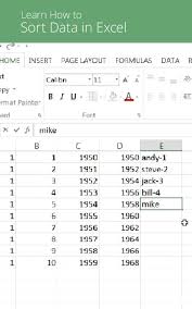 Bitesize Business School Sorting Excel Sorting Business School